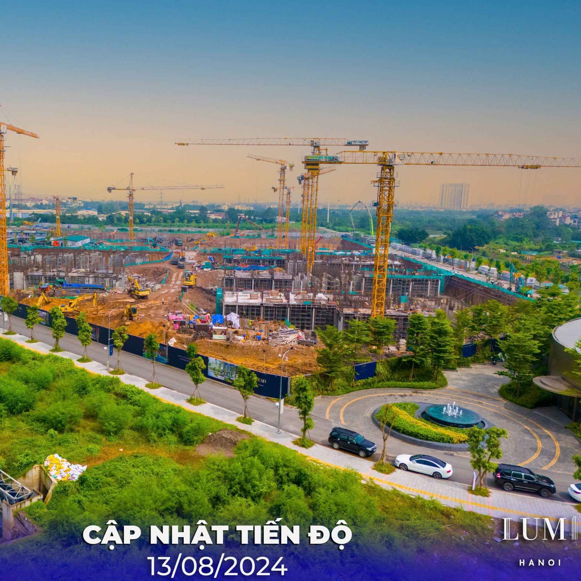 LUMI HANOI: CẬP NHẬT TIẾN ĐỘ THI CÔNG T08/2024