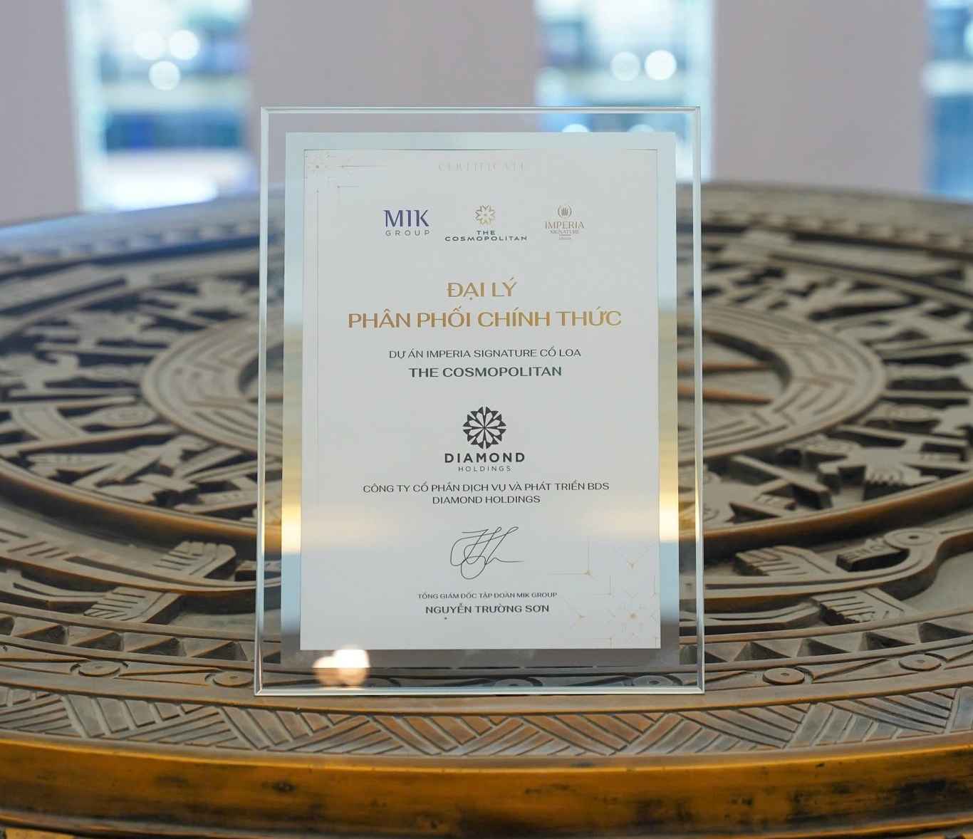 DIAMOND HOLDINGS CHÍNH THỨC TRỞ THÀNH ĐƠN VỊ PHÂN PHỐI F1 DỰ ÁN THE COSMOPOLITAN - IMPERIA CỔ LOA