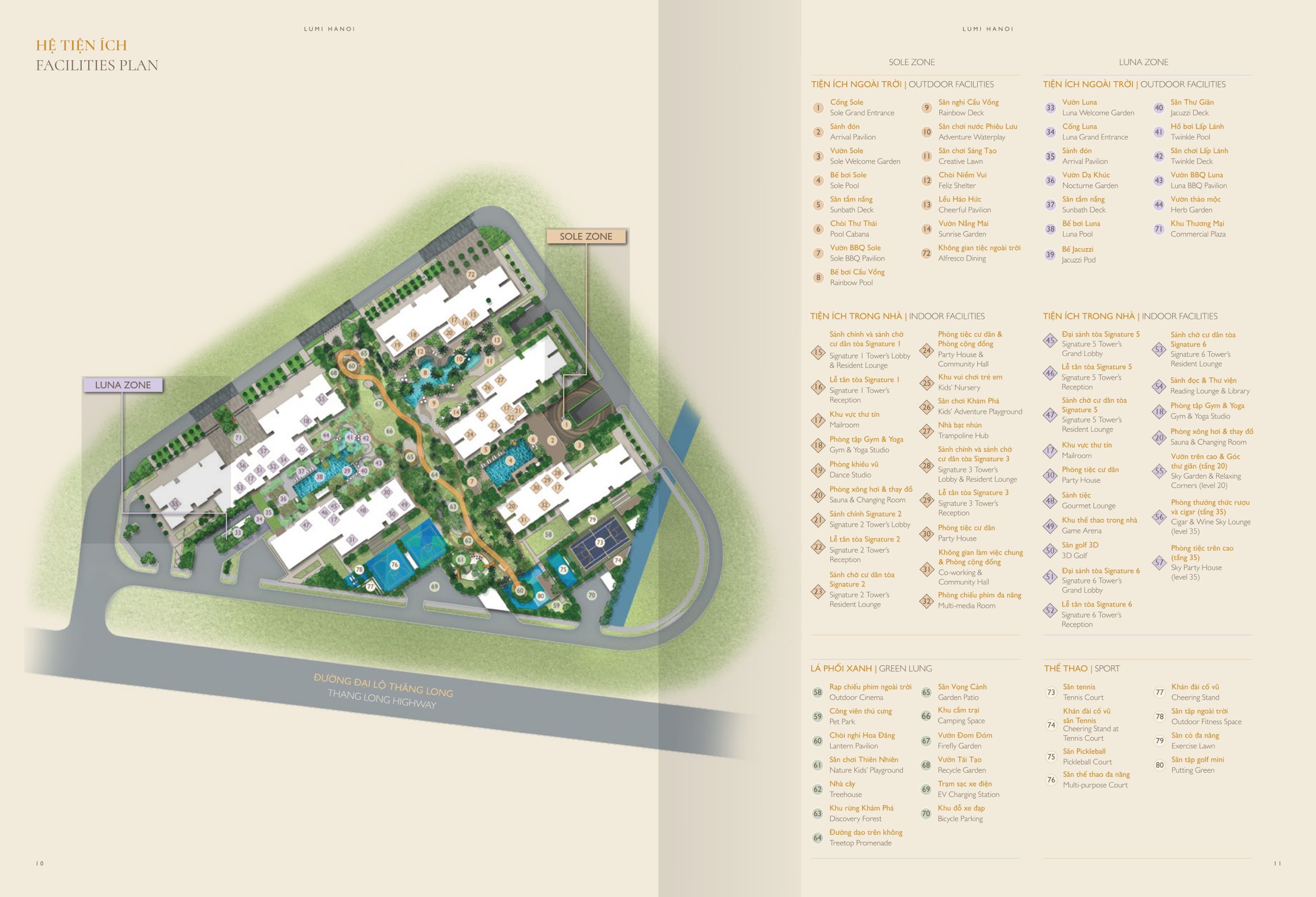 Mặt bằng tổng thể Lumi Hanoi